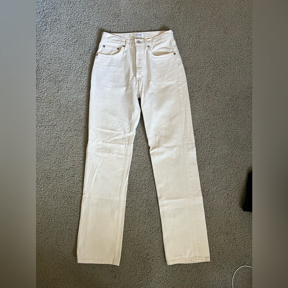 Agolde straight high rise jean